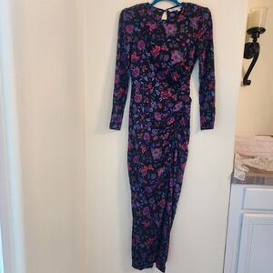 Veronica Beard Selena Dress in Black Floral Size 0